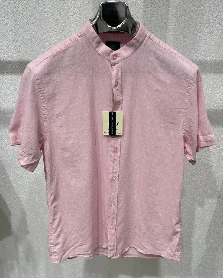 BGS- 1030 Chemise col mao à manches courtes