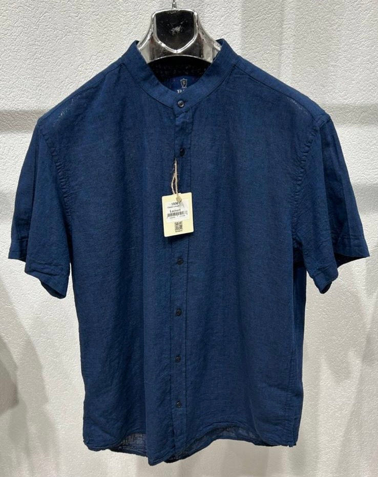 BGS- 1030 Chemise col mao à manches courtes
