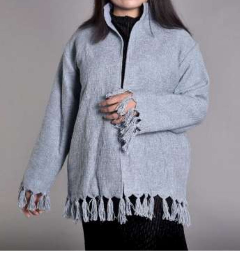 IN- Cardigan avec des franges