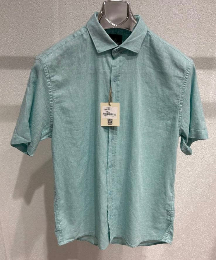 BGS- 1031 Chemise à col uni/manches courtes