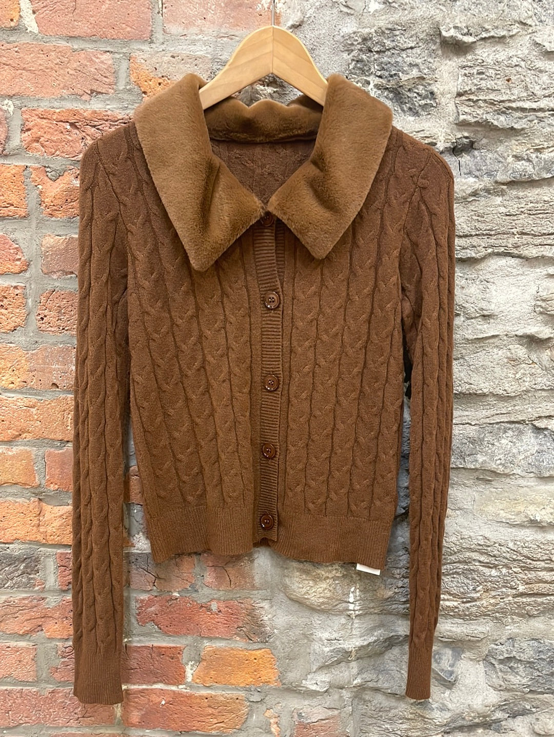 BR-10120-Fur Cardigan