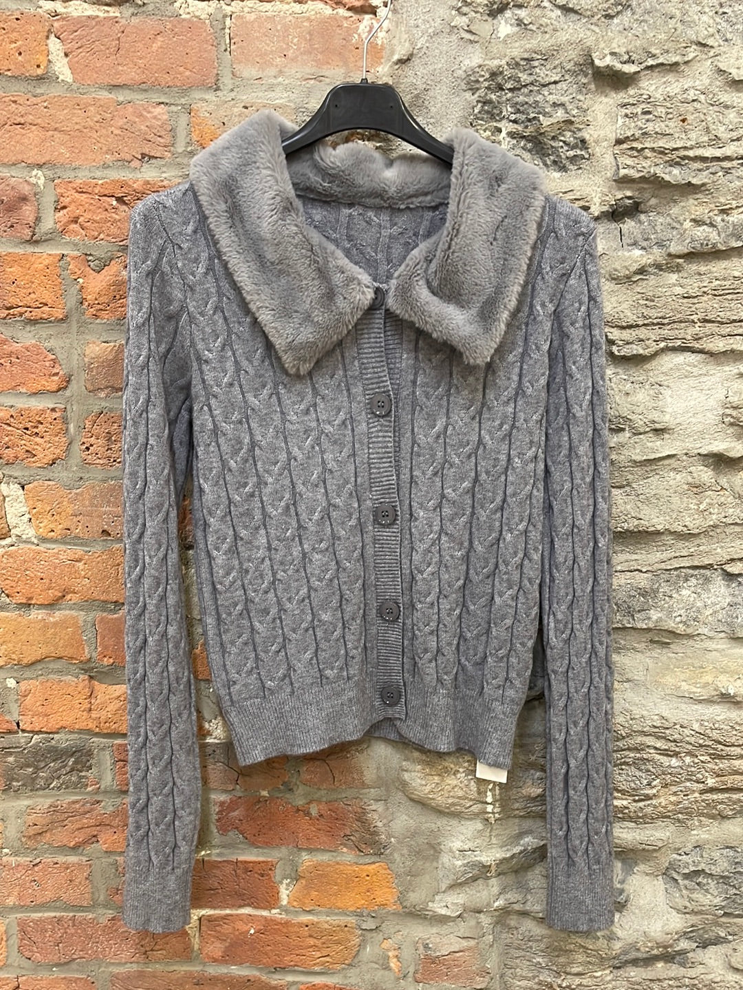 BR-10120-Fur Cardigan