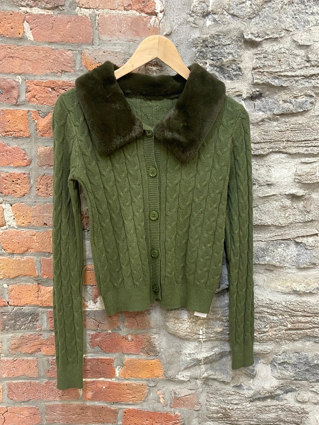 BR-10120-Fur Cardigan