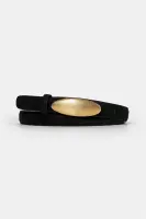 CT4061 Genuine Leather Belt - Black/gold