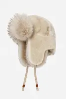 GK0993 Eco Fur Aviator Hat - Beige