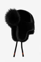 GK0993 Eco Fur Aviator Hat - Black
