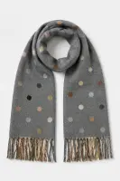 GK6794 Polka Dot Scarf - Grey