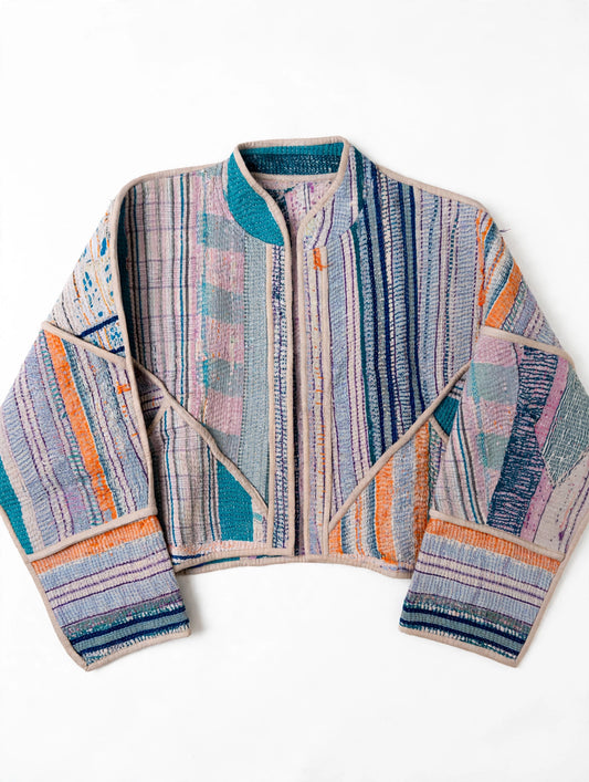 IN- Kantha Veste - flat lay