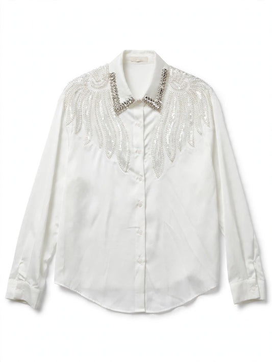 BR- 24411 Chemise avec ailes décorées