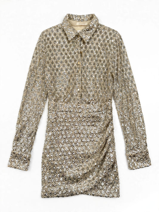 BR- 24431 Robe avec séquence