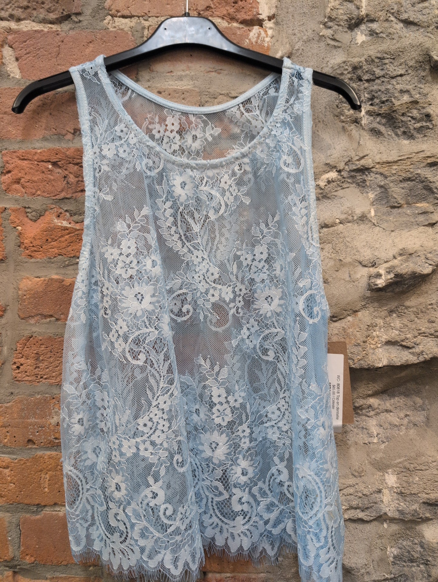 WC- 80818 Top en dentelle